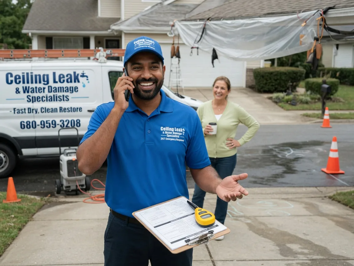Ceiling Leak Cleanup Island Pond, VT FAQs